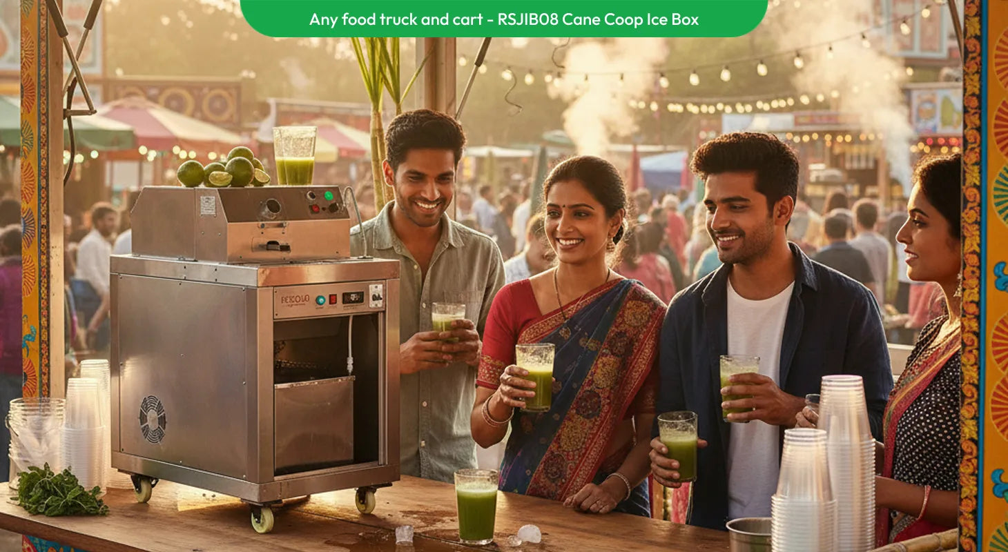 Cane Coop icebox for food truck and cart