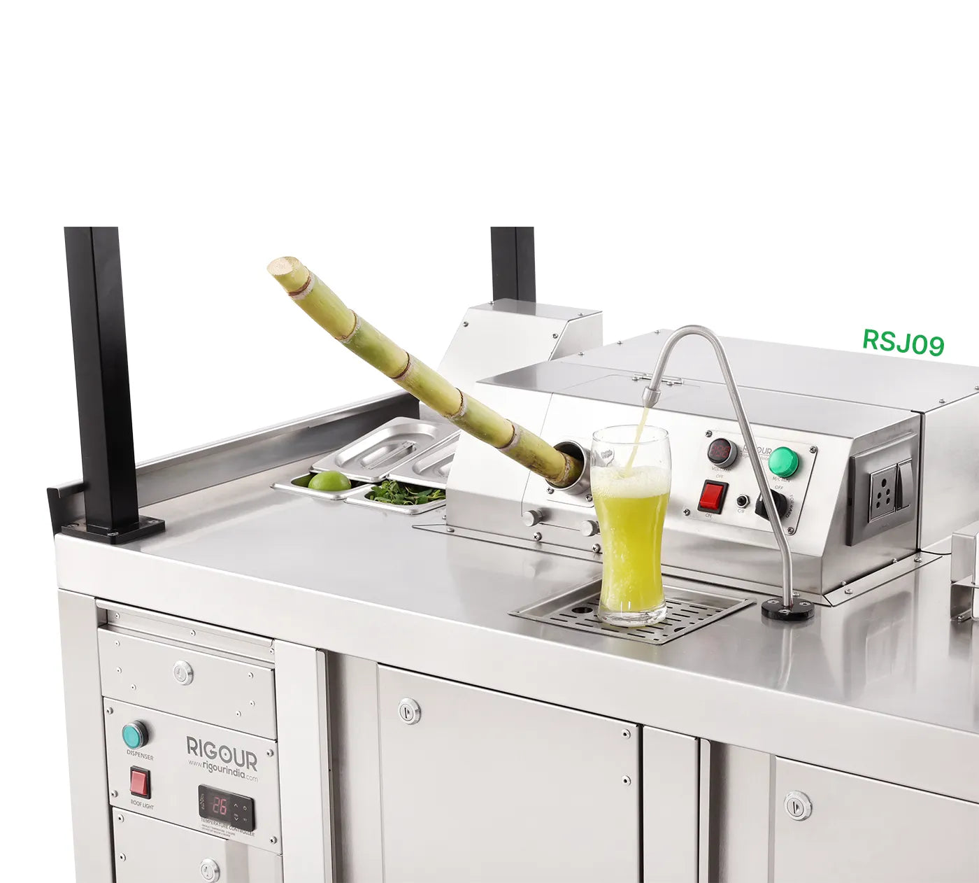 Heavy duty cane cart sugarcane juice machine RSJ09