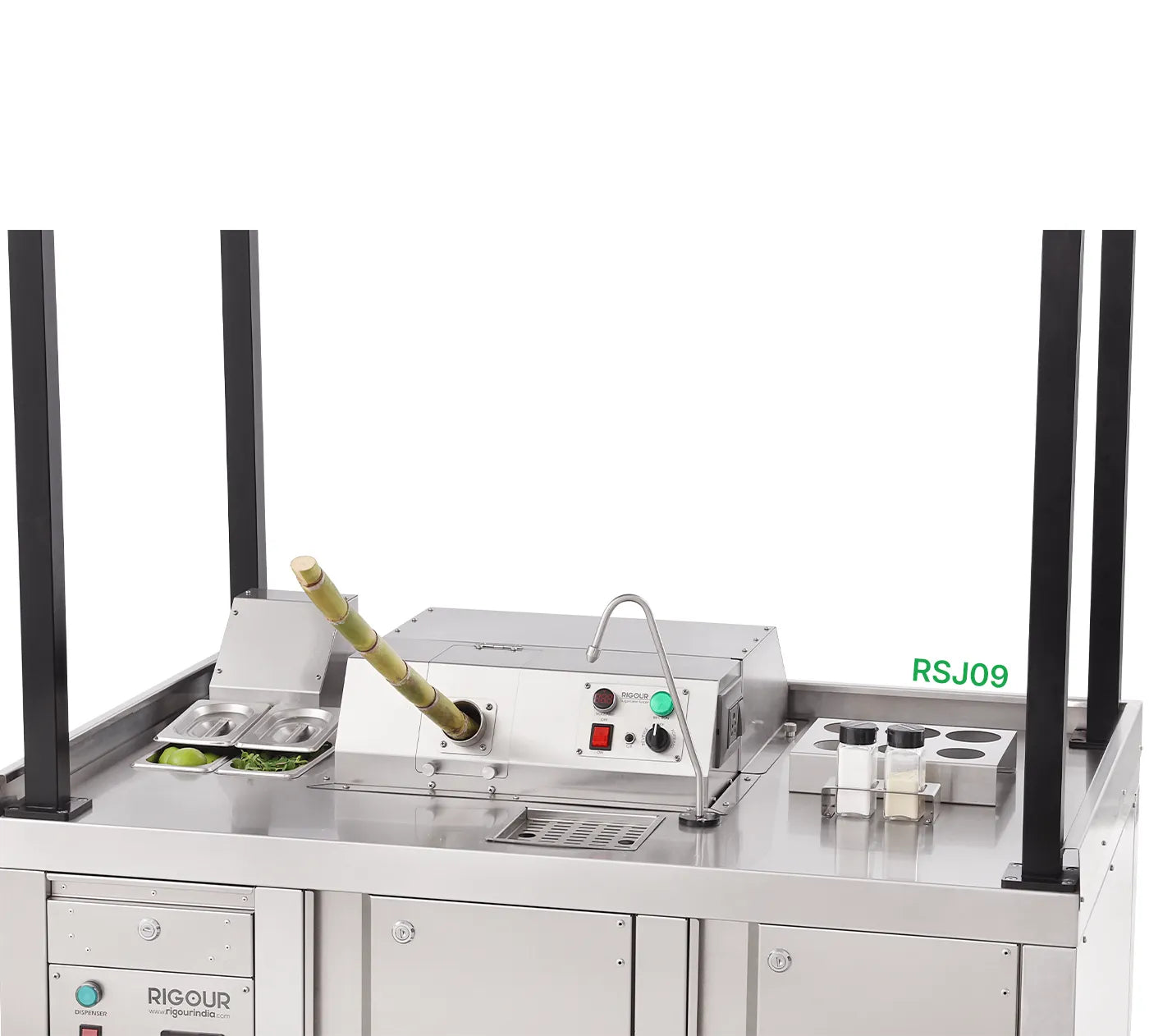 Portable cane cart sugarcane juice machine RSJ09 model