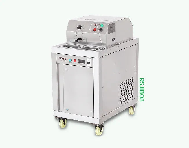 Sugarcane juice machine with ice box and instant chiller RSJB08 by Rigour India