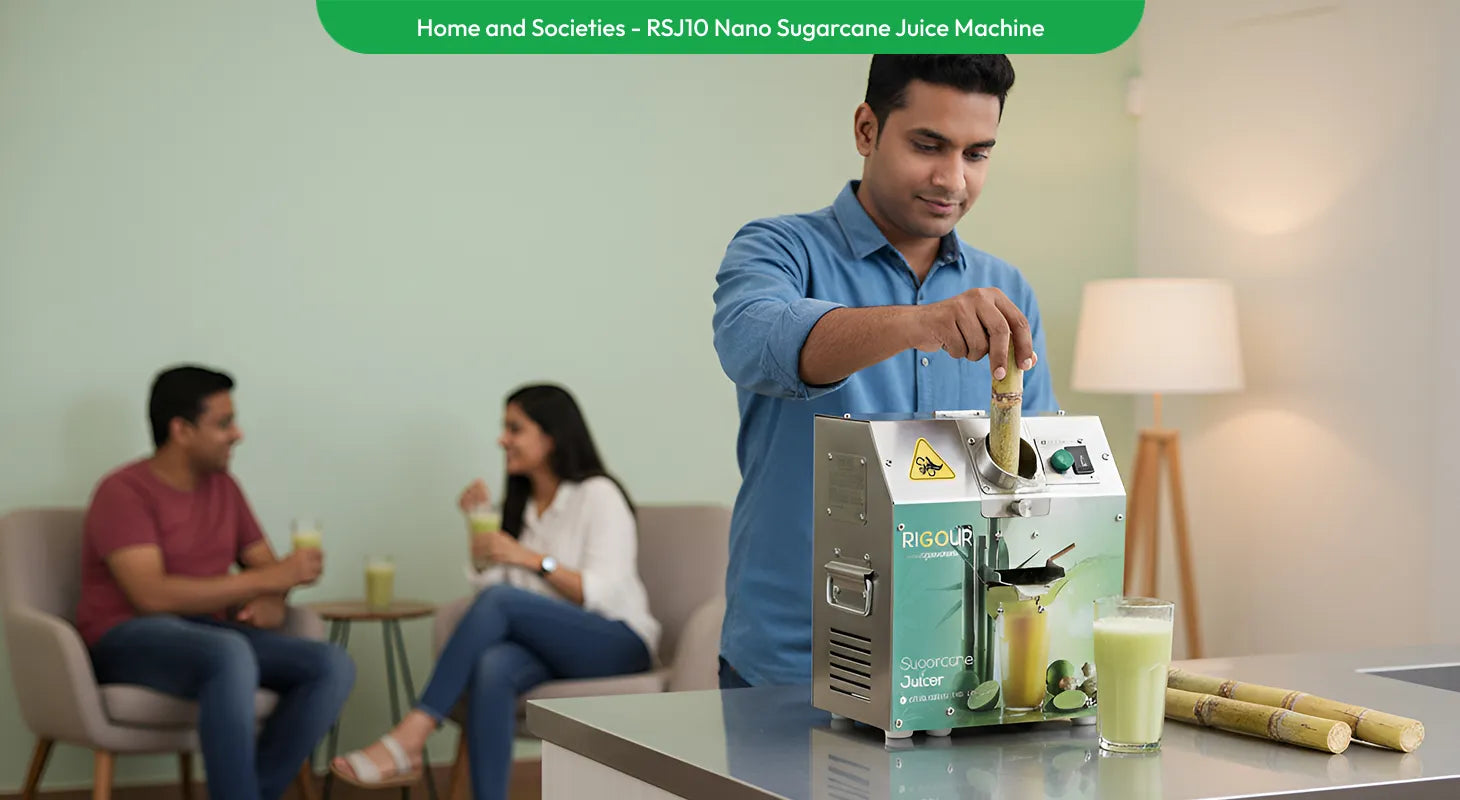 Nano sugarcane juice machine for home and housing societies