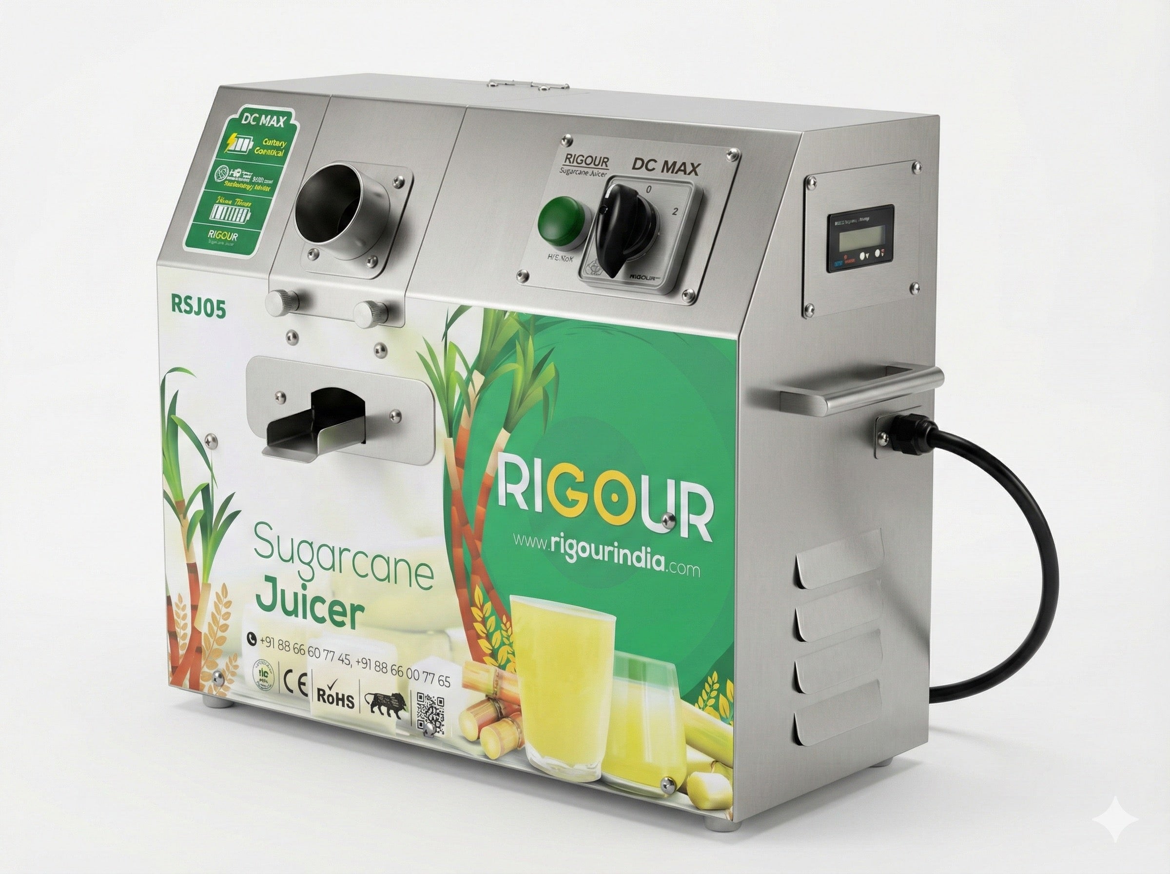 DCMAX - Sugarcane Juice Machine Battery Operated - RSJDC600