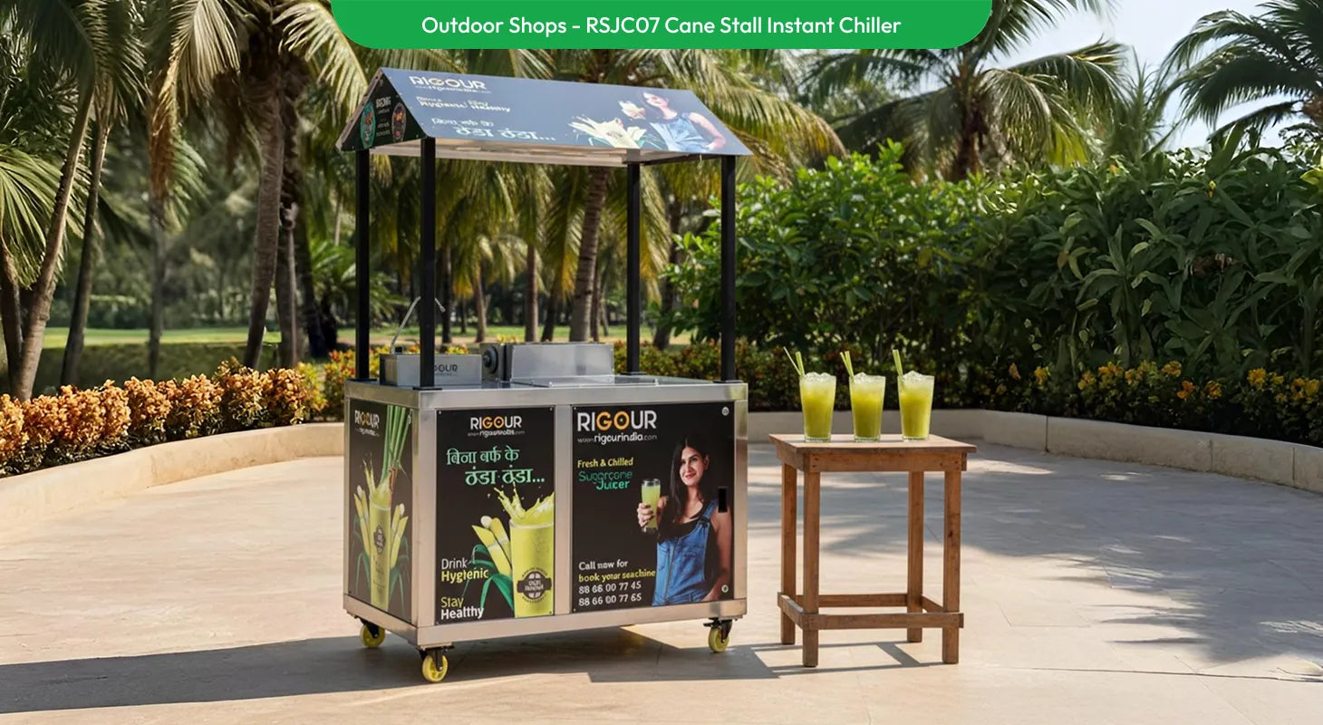 Cane stall instant chiller for outdoor shops
