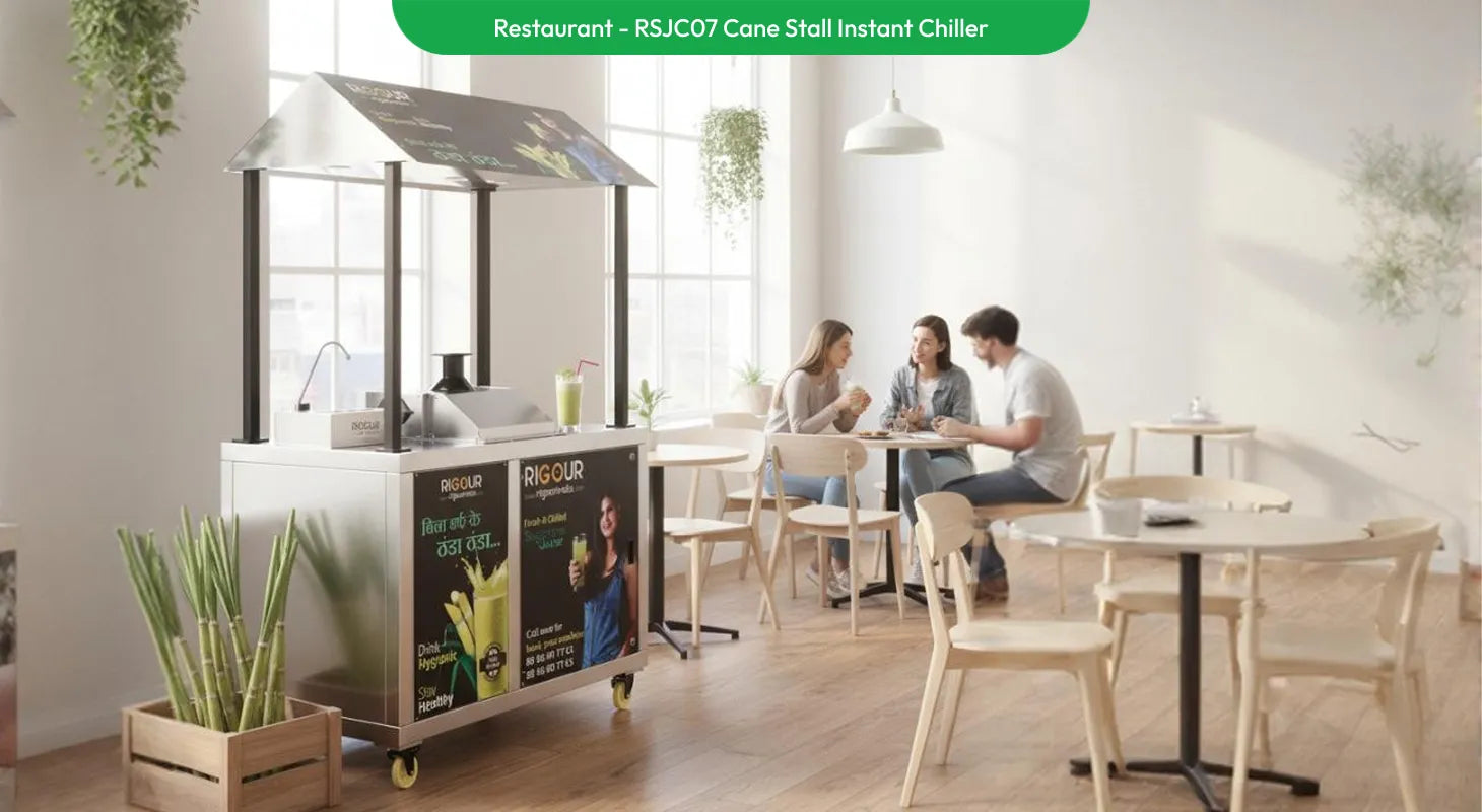 Cane stall instant chiller used in restaurant