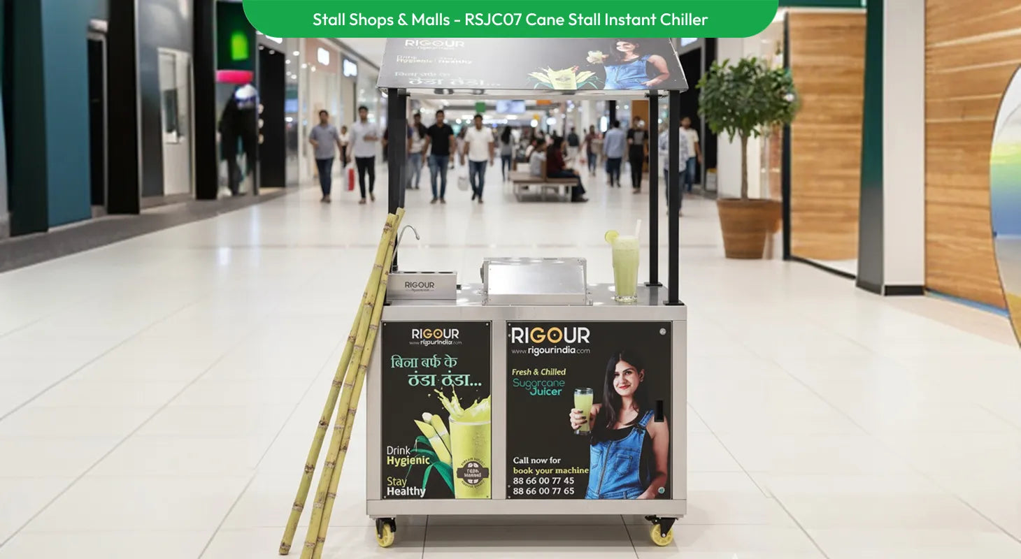 Cane stall instant chiller used in mall
