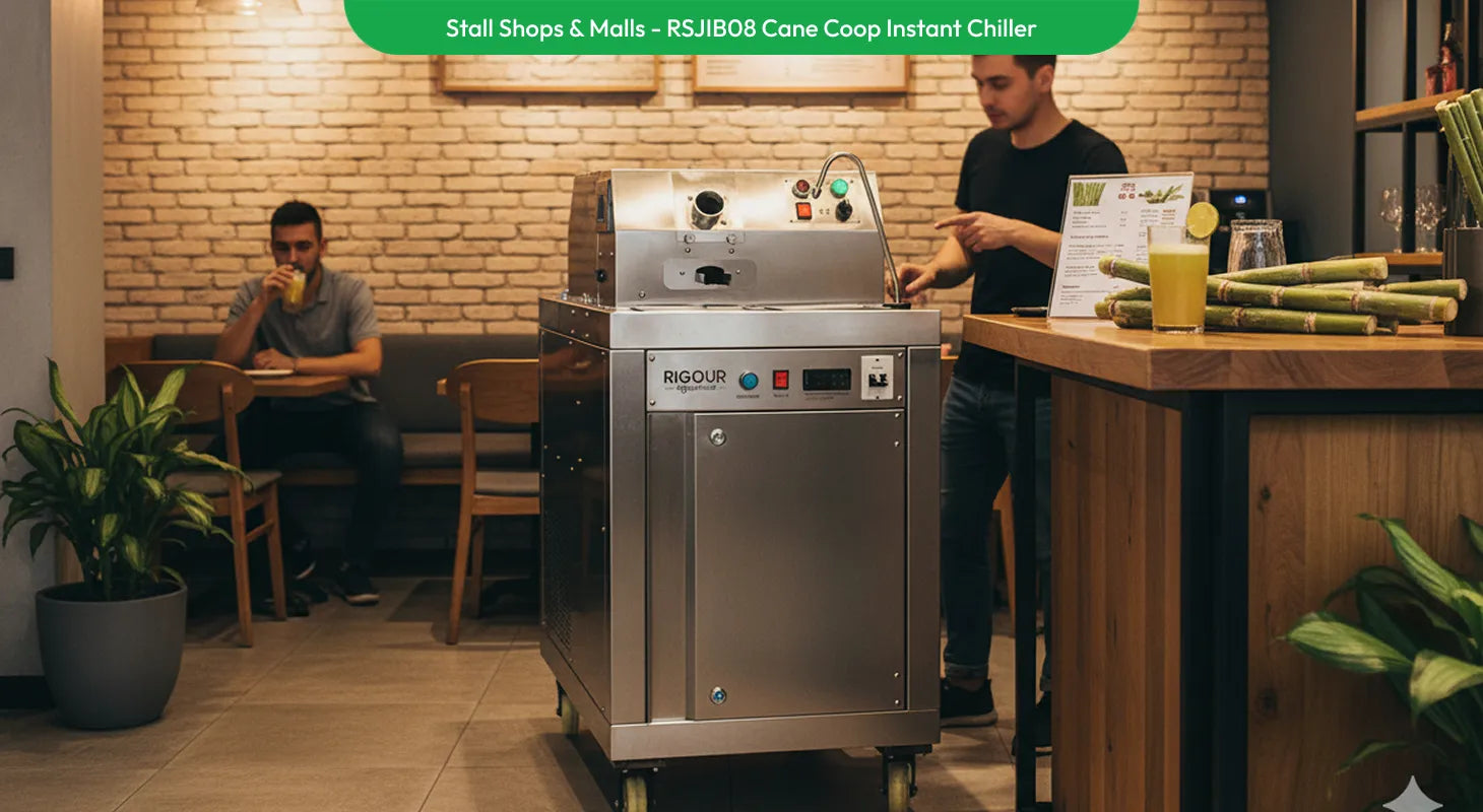 Cane Coop instant chiller installed in stall shops and malls